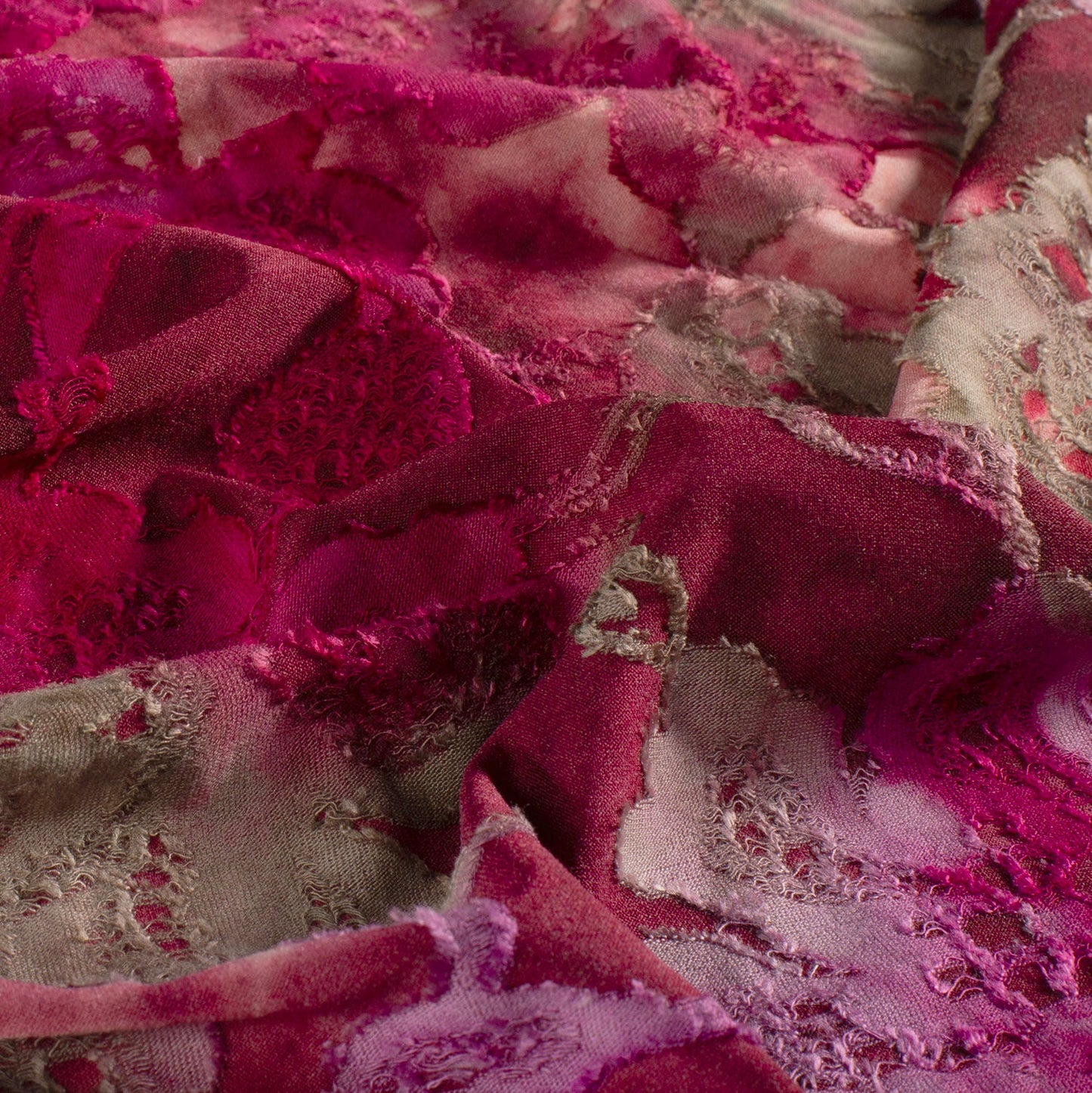 Vanaf week 28 Jacquard stof bedrukt Bloemen