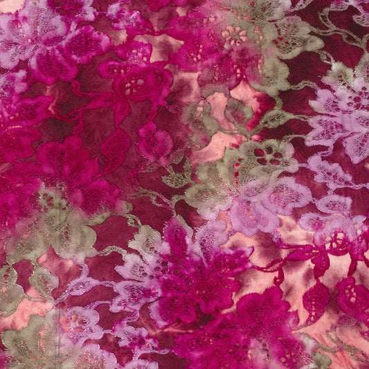 Vanaf week 28 Jacquard stof bedrukt Bloemen