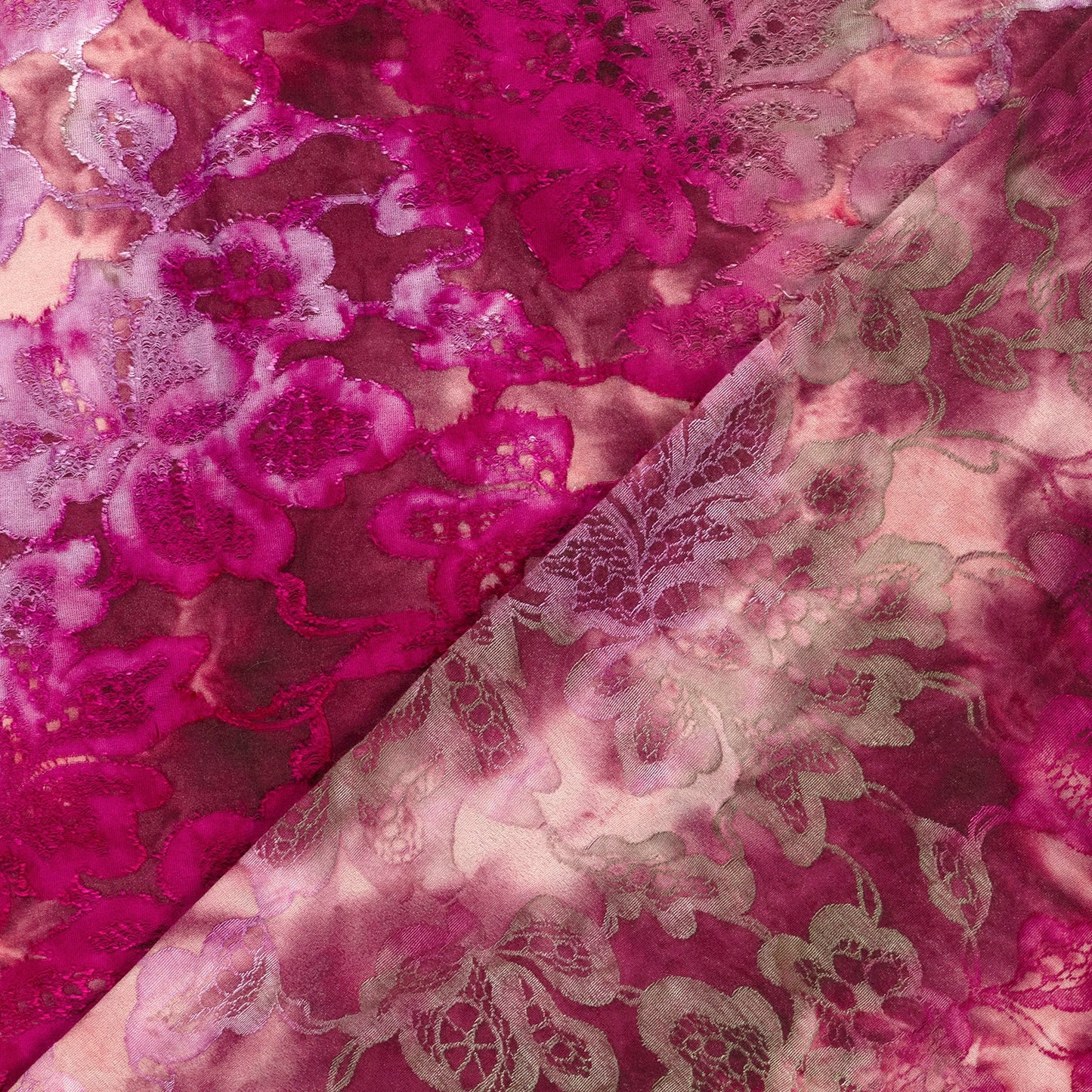 Vanaf week 28 Jacquard stof bedrukt Bloemen