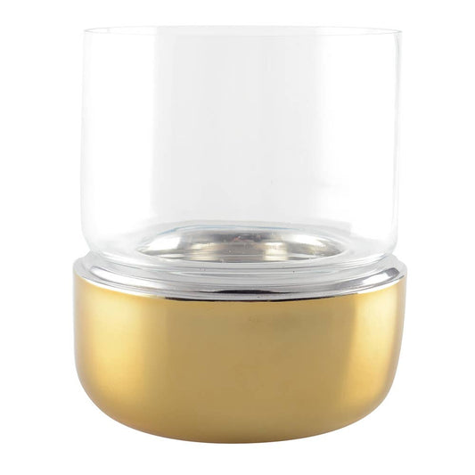 Gouden windlicht – 16x16x26 cm