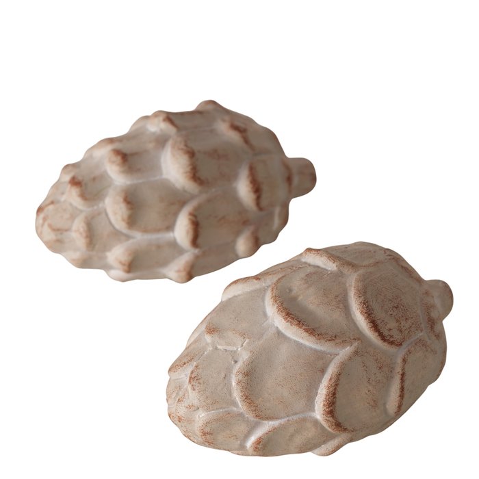 Boltze Home Terracotta Dennenappels – Set van 2