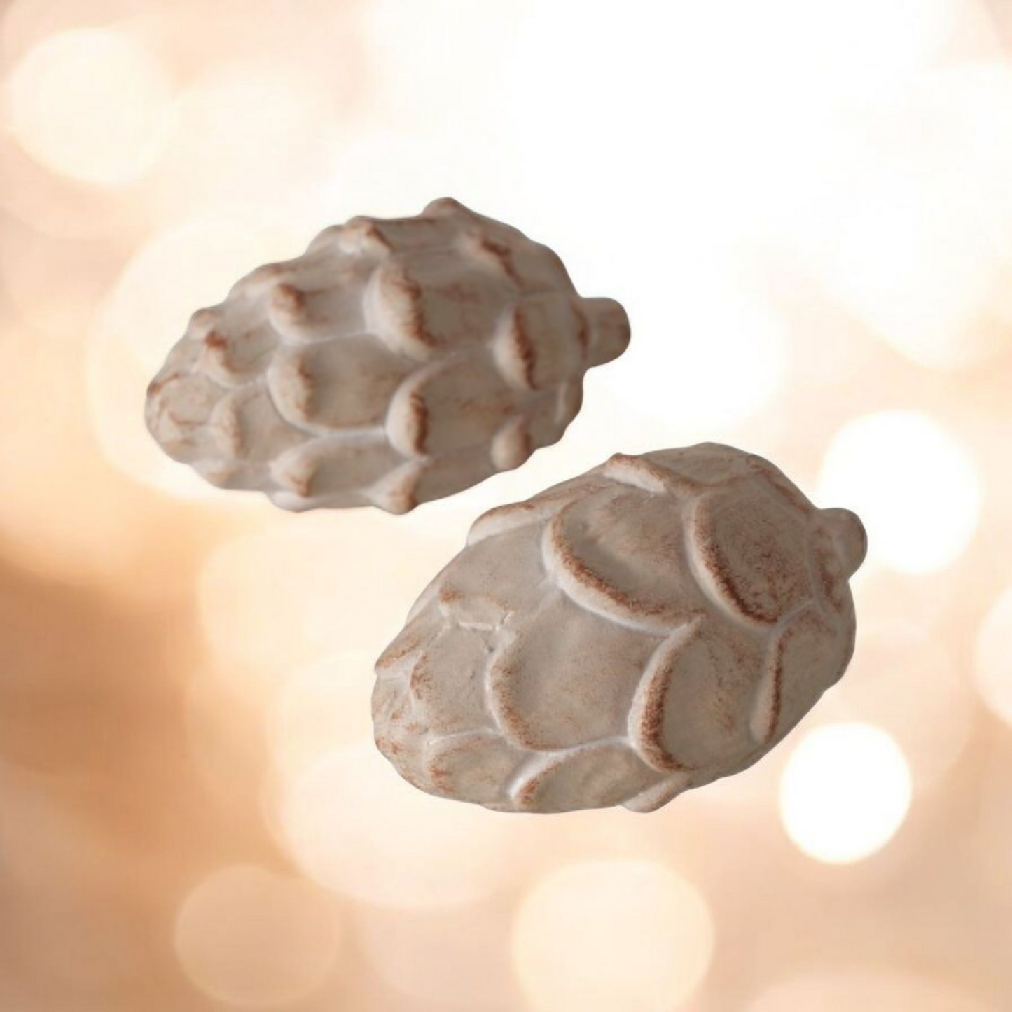 Boltze Home Terracotta Dennenappels – Set van 2