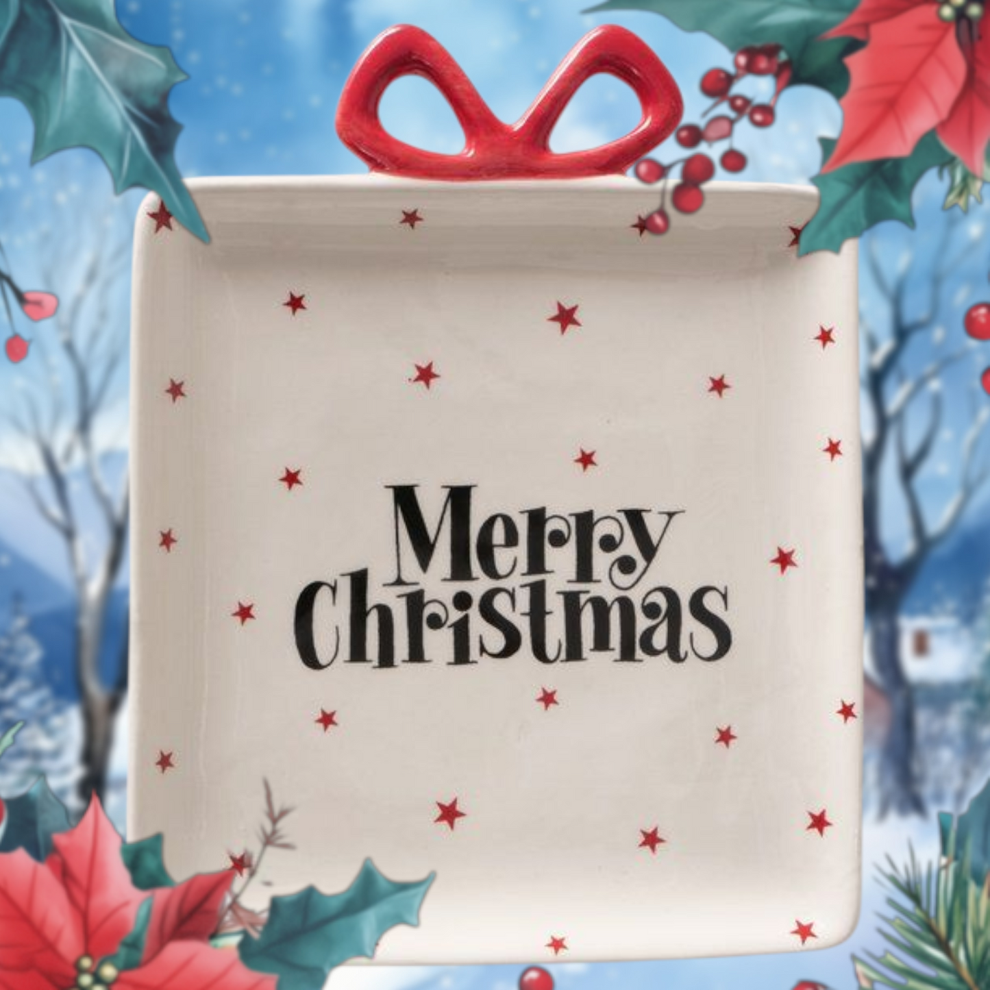 Boltze Home Serveerschaaltje Merry Christmas